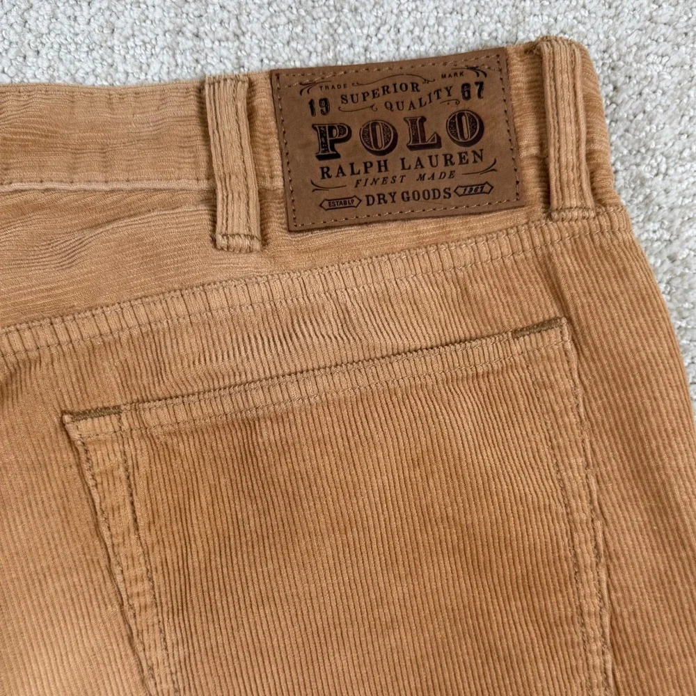 Polo Ralph Lauren Mens 36x32 Brown Corduroy Straight Leg Classic Fit Pants - Picture 5 of 11
